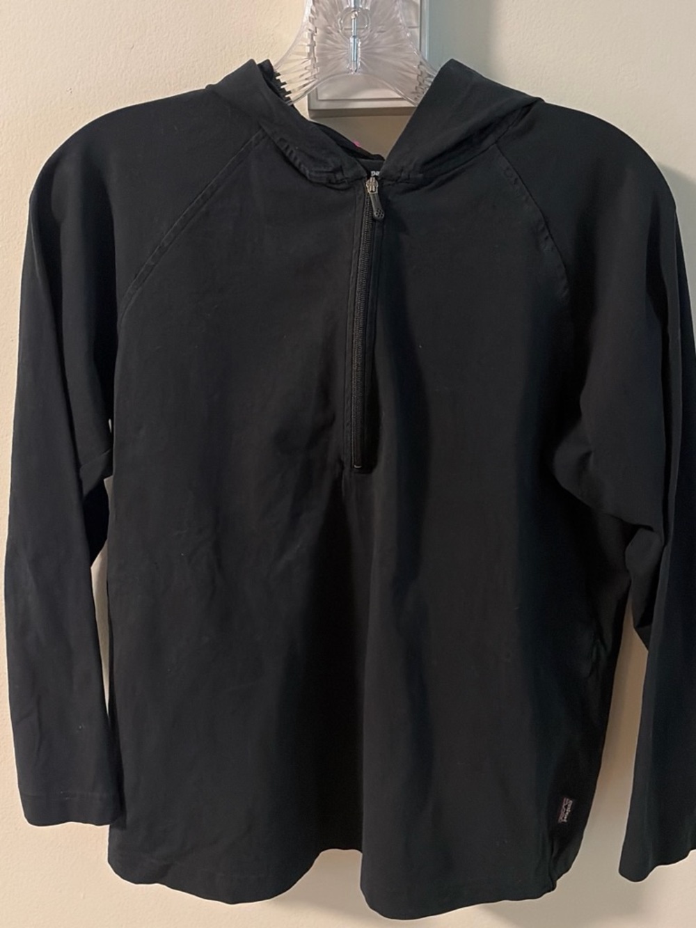 Patagonia Black Half-Zip Hooded Sweater
